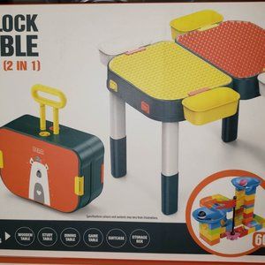 New 60pc Building Blocks 2 in 1 Table set